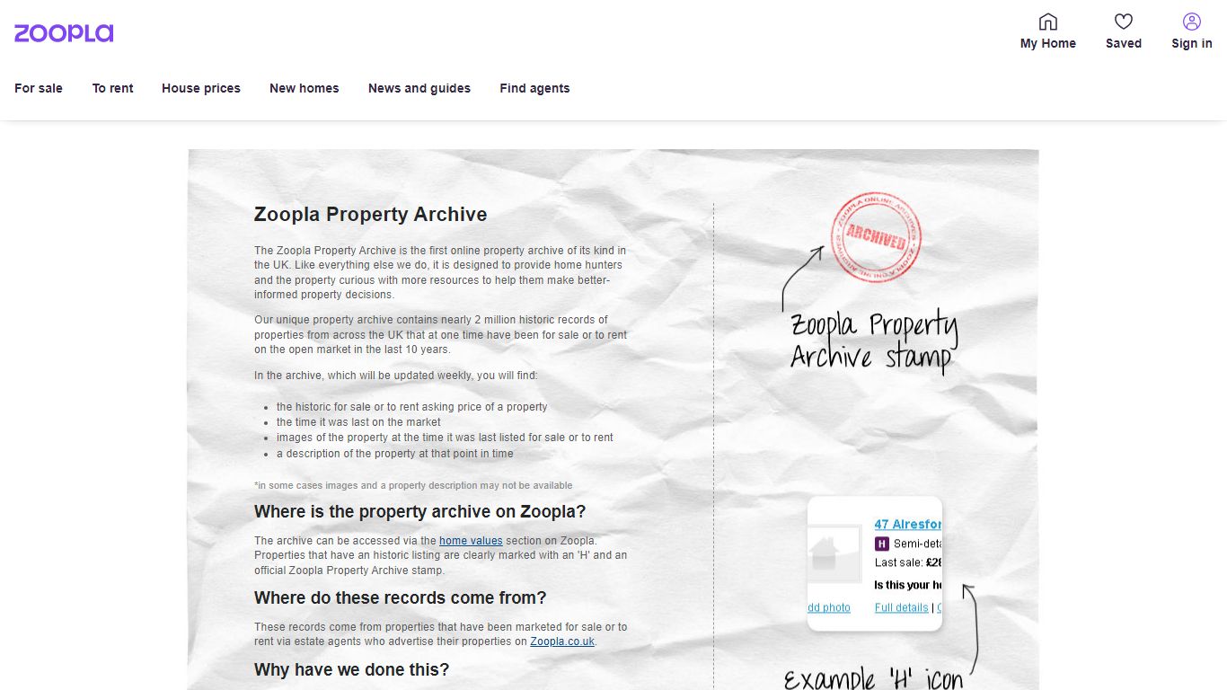 Zoopla Property Archive - Historic records of properties that have sold ...